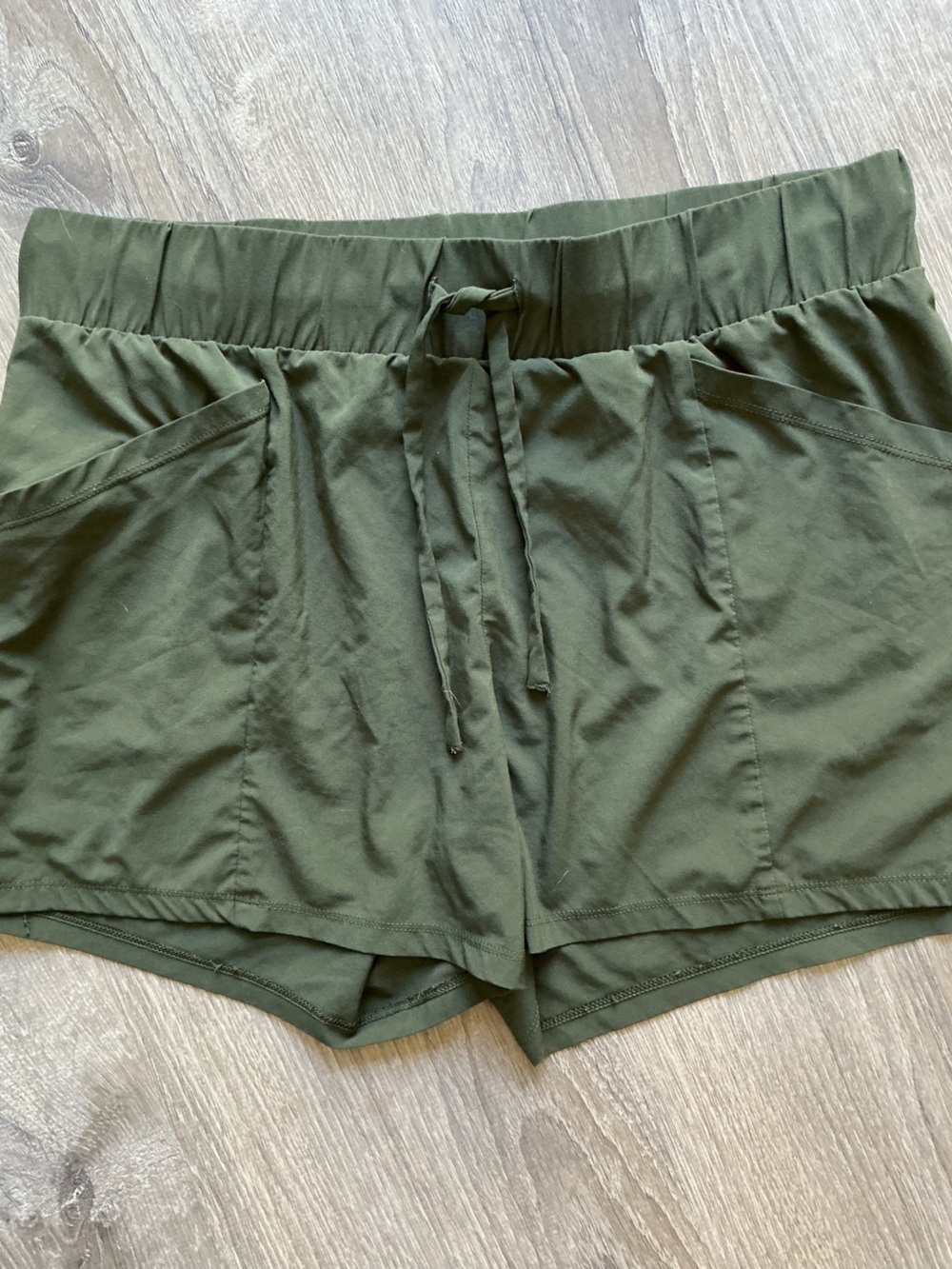 All in Motion Olive Green Activewear Drawstring Shorts